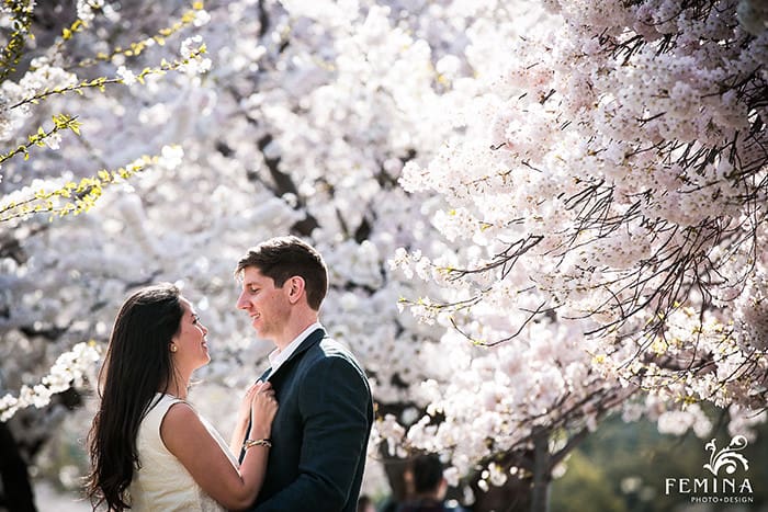 Monica + Ryan | Cherry Blossom Engagement | Philadelphia Wedding Photography
