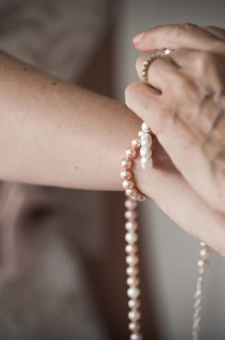 Pearl Bracelet Wedding Detail