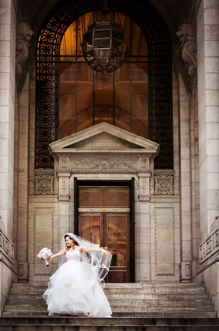 New York Public Library wedding photography