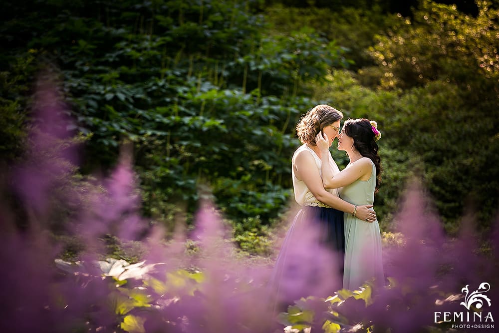New York Botanical Garden Wedding of beautiful LGBT couple