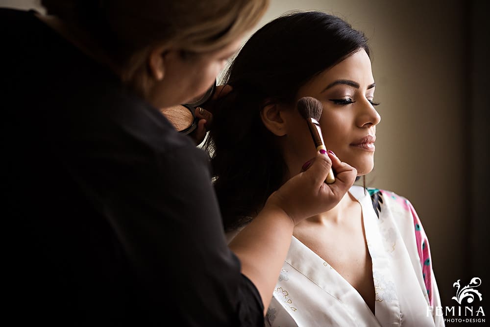 Bride Getting Ready The Surf Club on the Sound wedding photography