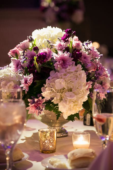 floral decor at wedding