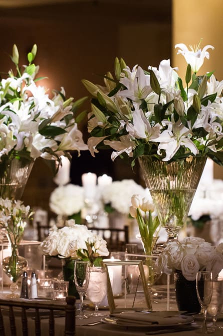 Floral Decor by Lamsback for Christina and Matt's Wedding at the Bellevue