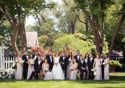 wedding party pictures in the Hamptons