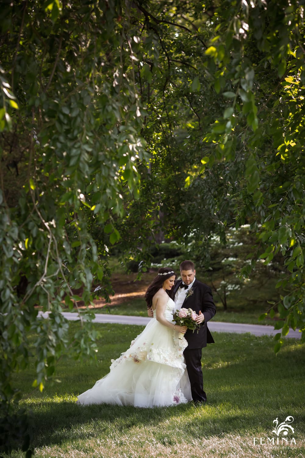 Danielle and Johnny in the Botanical Garden Photo