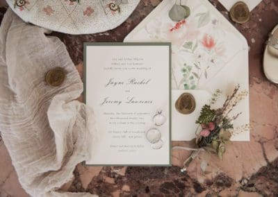 Wedding Invitation Suite for a wedding in Cherry Hill, NJ